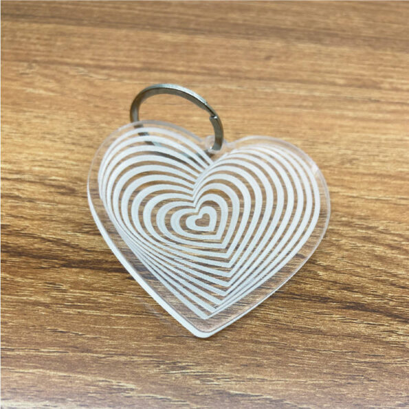 Custom engraved heart keychain Kenya – perfect gift for her